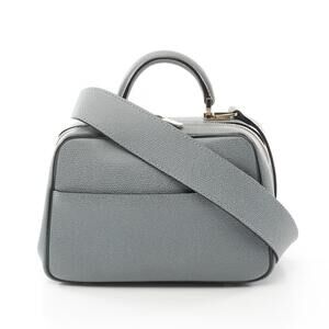 Valextra Esse Handbag Leather Blue